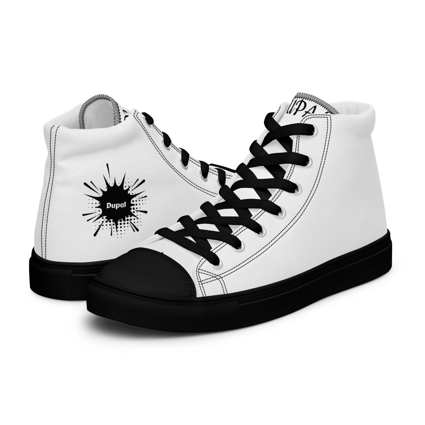 Men’s high top canvas shoes