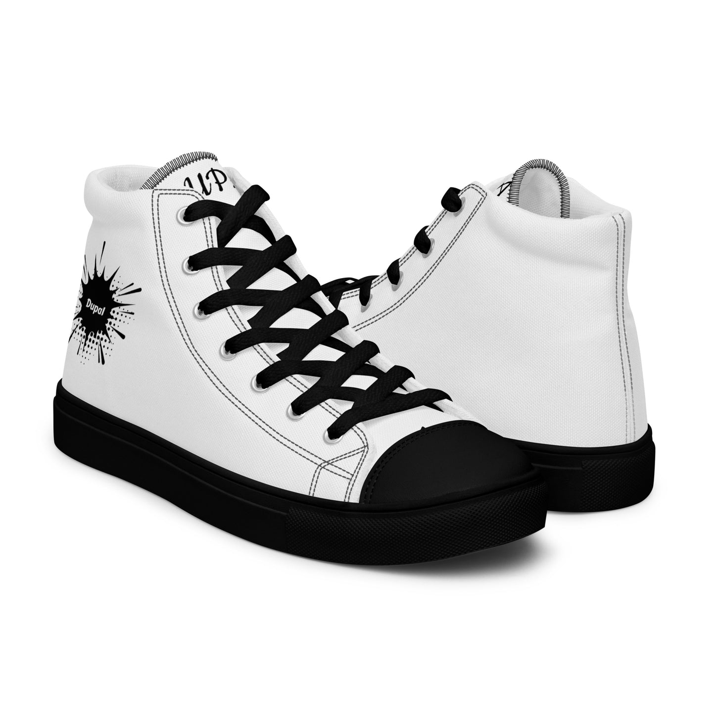 Men’s high top canvas shoes